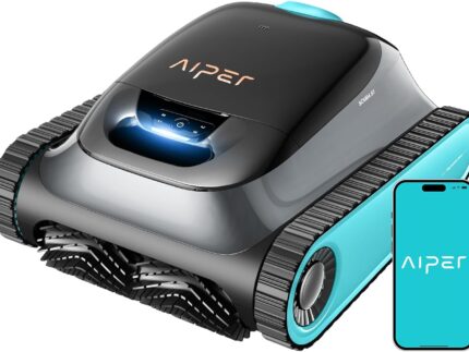 AIPER (2026 Upgrade) Scuba S1 Poolroboter Boden und Wand, Wasserlinienreinigung, Doppelfiltration, 240 Min Laufzeit, Intelligente Navigation, App-Steuerung & OTA-Updates für Einbau- und Aufstellpools