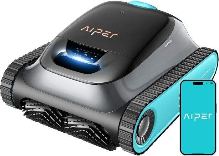 AIPER (2026 Upgrade) Scuba S1 Poolroboter Boden und Wand, Wasserlinienreinigung, Doppelfiltration, 240 Min Laufzeit, Intelligente Navigation, App-Steuerung & OTA-Updates für Einbau- und Aufstellpools