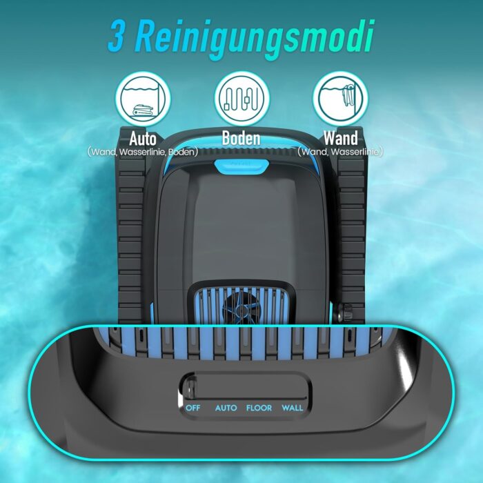 (2026 Neu) BOTLIFE PC10 Poolroboter, Poolsauger Akku Kabelloser, Poolroboter Boden und Wand, Wasserlinie, 18927 LPH, Intelligenten Navigation, Wandklettern, Poolreiniger für Pools bis 170㎡