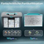 AIPER Kabelloser Poolroboter, Automatische Poolreiniger mit Fortschrittliche Partikelfiltration, 100-130 Minuten Akkulaufzeit, Auto-Park-Technologie, ideal für Oberirdische Pools bis zu 100㎡