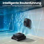 (2026 Upgrade) Poolroboter Boden und Wand, Wasserlinie, Poolsauger Akku Kabelloser, Intelligenter Navigation, 18927LPH Leistungsstarker, Poolreiniger für Pools bis zu 170㎡, PC10