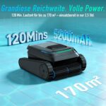 (2026 Neu) BOTLIFE PC10 Poolroboter, Poolsauger Akku Kabelloser, Poolroboter Boden und Wand, Wasserlinie, 18927 LPH, Intelligenten Navigation, Wandklettern, Poolreiniger für Pools bis 170㎡