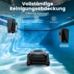 (2026 Upgrade) Poolroboter Boden und Wand, Wasserlinie, Poolsauger Akku Kabelloser, Intelligenter Navigation, 18927LPH Leistungsstarker, Poolreiniger für Pools bis zu 170㎡, PC10