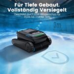 (2026 Upgrade) Poolroboter Boden und Wand, Wasserlinie, Poolsauger Akku Kabelloser, Intelligenter Navigation, 18927LPH Leistungsstarker, Poolreiniger für Pools bis zu 170㎡, PC10