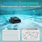 (2026 Neu) BOTLIFE PC10 Poolroboter, Poolsauger Akku Kabelloser, Poolroboter Boden und Wand, Wasserlinie, 18927 LPH, Intelligenten Navigation, Wandklettern, Poolreiniger für Pools bis 170㎡