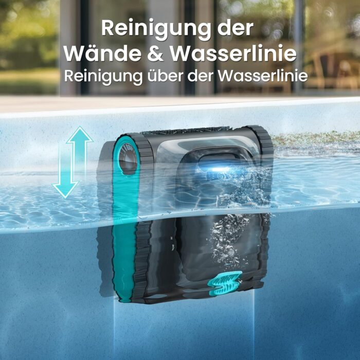 AIPER (2026 Upgrade) Scuba S1 Poolroboter Boden und Wand, Wasserlinienreinigung, Doppelfiltration, 240 Min Laufzeit, Intelligente Navigation, App-Steuerung & OTA-Updates für Einbau- und Aufstellpools