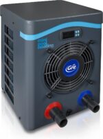 Gre HPM20 – Mini-Wärmepumpe für Aufstellpools bis zu 20 m³, Heizsystem für Aufstellpools, Farbe Grau