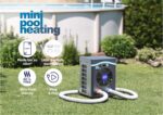 Gre HPM20 – Mini-Wärmepumpe für Aufstellpools bis zu 20 m³, Heizsystem für Aufstellpools, Farbe Grau