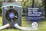 Gre HPM20 – Mini-Wärmepumpe für Aufstellpools bis zu 20 m³, Heizsystem für Aufstellpools, Farbe Grau